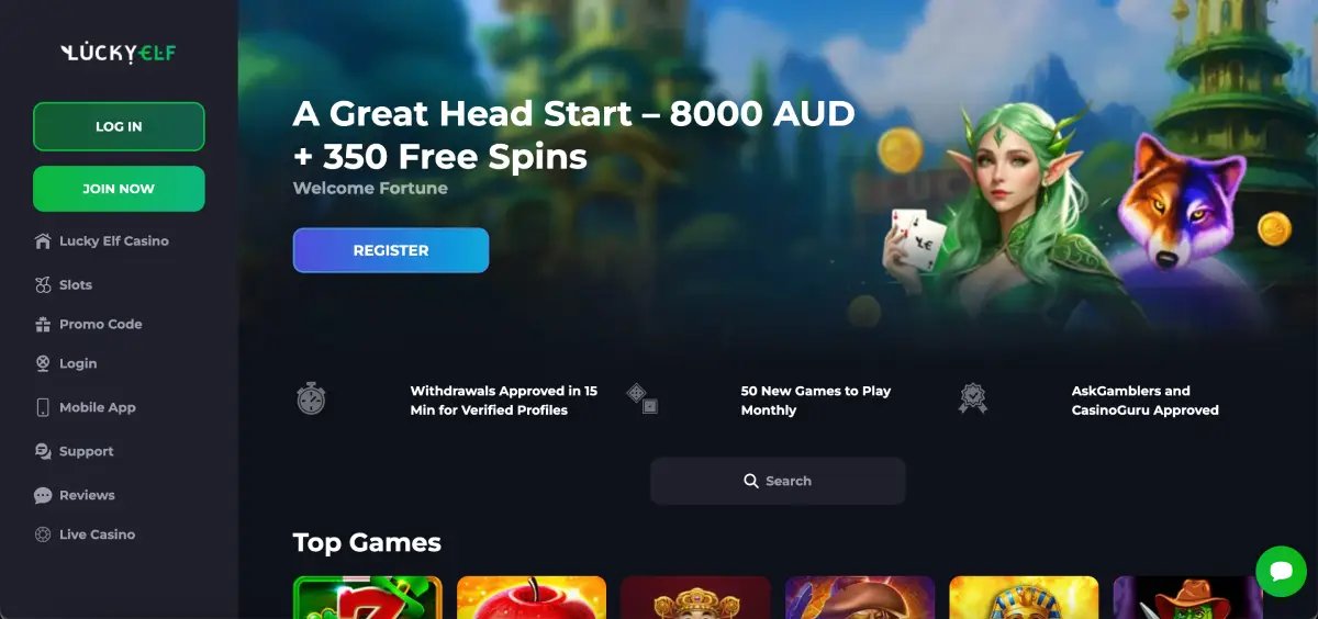 LuckyElf Casino Live Casino