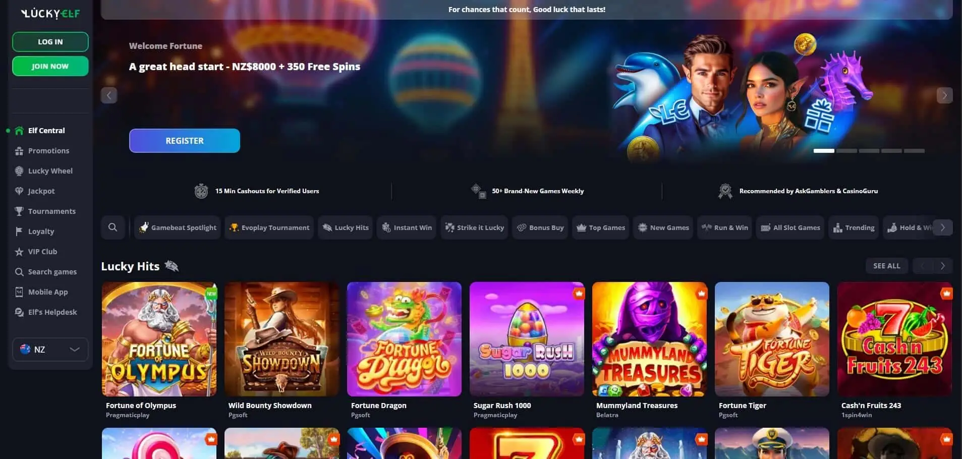 LuckyElf Casino Promotions